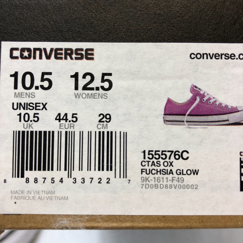 Converse CTAS OX FUCHSIA GLOW - Picture 8 of 8